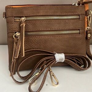 Brown crossbody bag